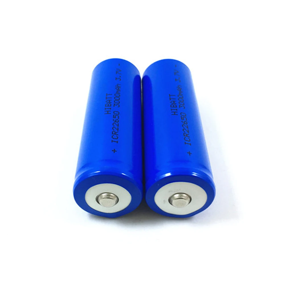 Soravess-bateria de íon icr22650, 3.7v, 22650, 3000 mah, recarregável, lítio, para alto-falante, lanterna led