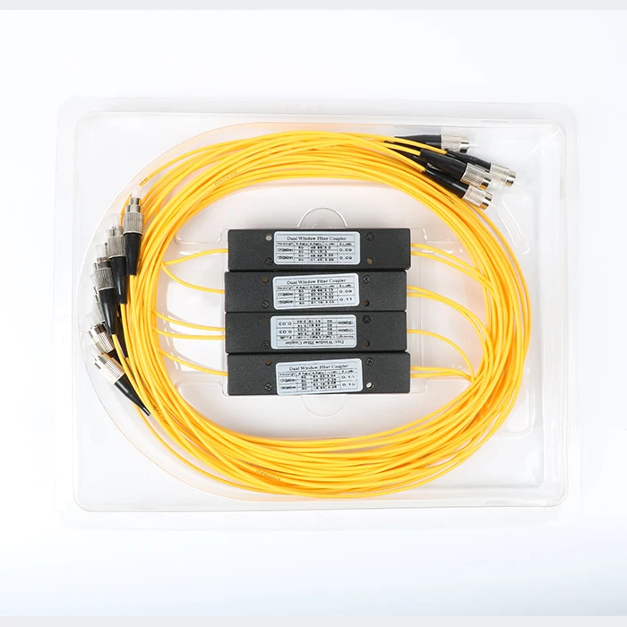 8 PCS FBT splitter mit FC Abs box dual fenster 30/70 90/10 80/20 verhältnis optische verschmolzen koppler für FTTH 3,0mm 1 m kostenloser versand