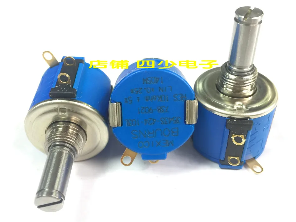 5pcs original precision multi-turn potentiometer 3543S-424-103L resistance 10K adjustable 3 times SWITCH