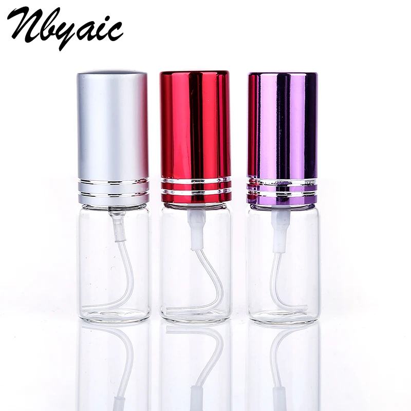 Nbyaic 1Pcs 5Ml 10Ml Reizen Draagbare Parfum Fles Spray Flessen Sample Lege Containers Verstuiver Mini Hervulbare Flessen