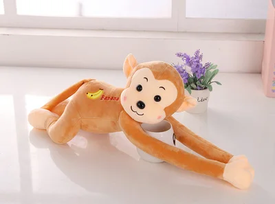 new arrival about 55cm light brown monkey,banana monkey soft doll Christmas gift b0907