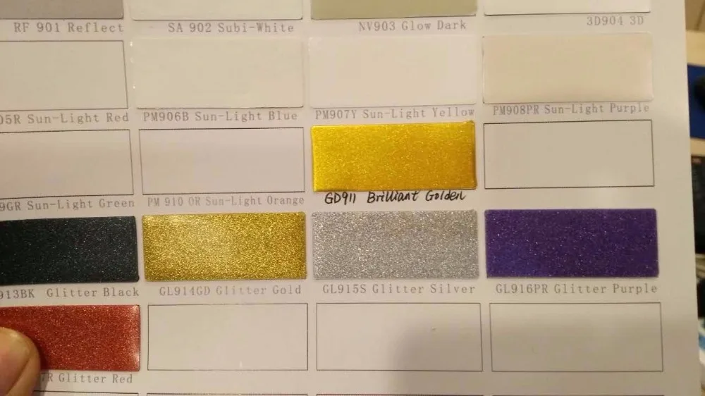 (A4*8 stücke) glitter Goldene Farbe Cuttable Pu Flex Vinyl A4 Größe 20 "* 39.37" Heat Transfer Vinyl für Kleidung T-shirts