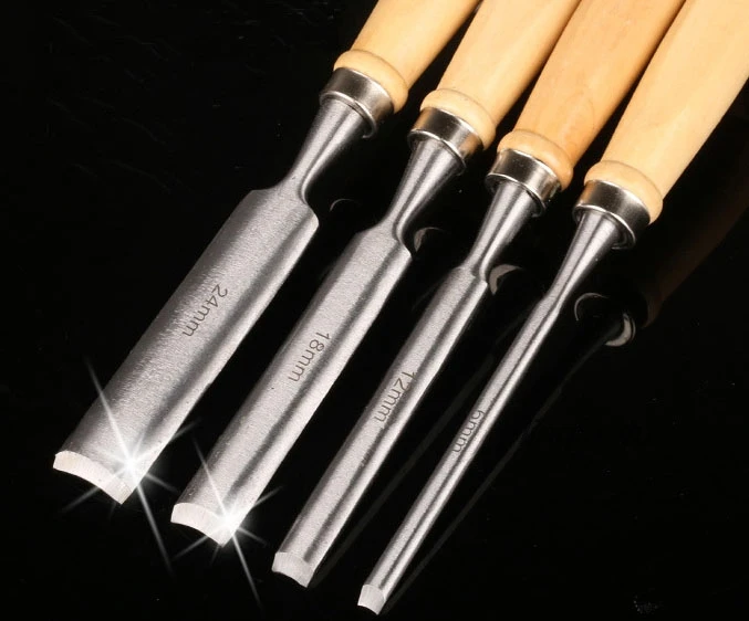 Outer edge round chisel woodworking chisel 4 piece set carving knife woodworking tools