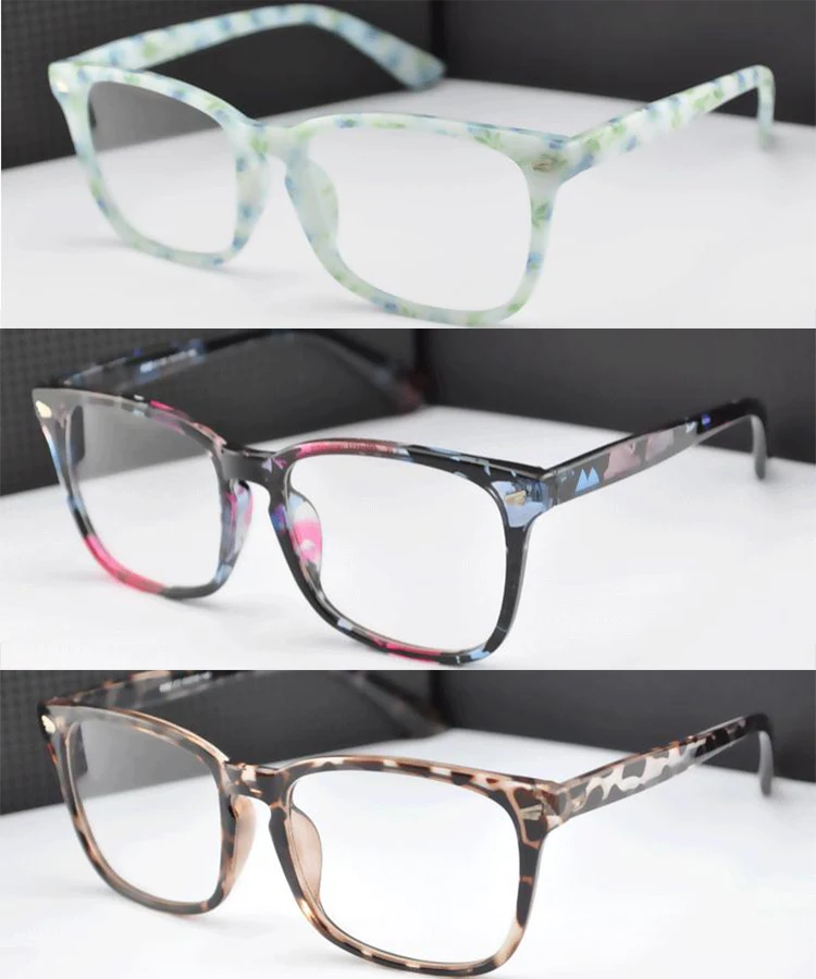 Ceramic plant animal pattern frame Custom made optical lenses Reading glasses -1.0 -1.5 -2.0-2.5 -3.0 -3.5 -4 .0-4.5 -5 -5.5 -6