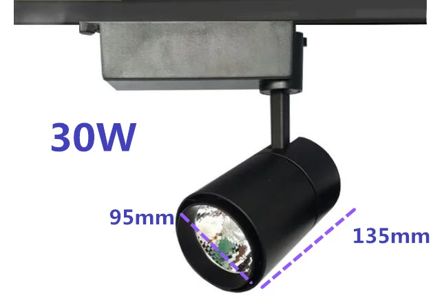 

20w 30w COB LED Track Light Spot Light Ceiling Mounted Rail 3 Track Lamp Decorative Led 15degree / 24degree