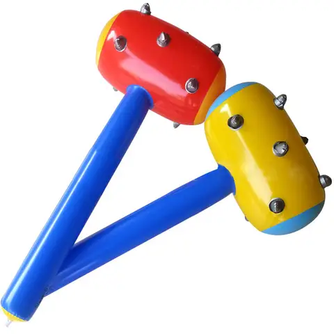 1pcs Toy Children Oversize Stuffed Club Spike Pvc Hammer Blow Bar Inflatable Hammers Toys More Color Random Birthday Fun Gifts