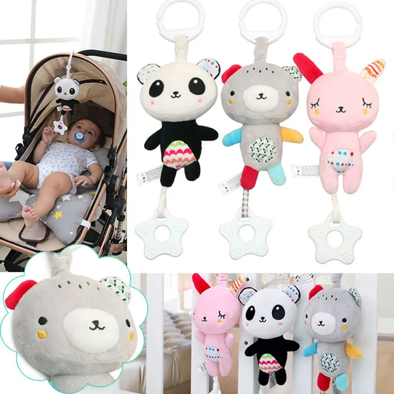 

Baby Stroller Accessories Rattles Mobiles Trolley Educational Toys For Kids Plush Cars Hanging Bed Bells Carriage Dolls I0008