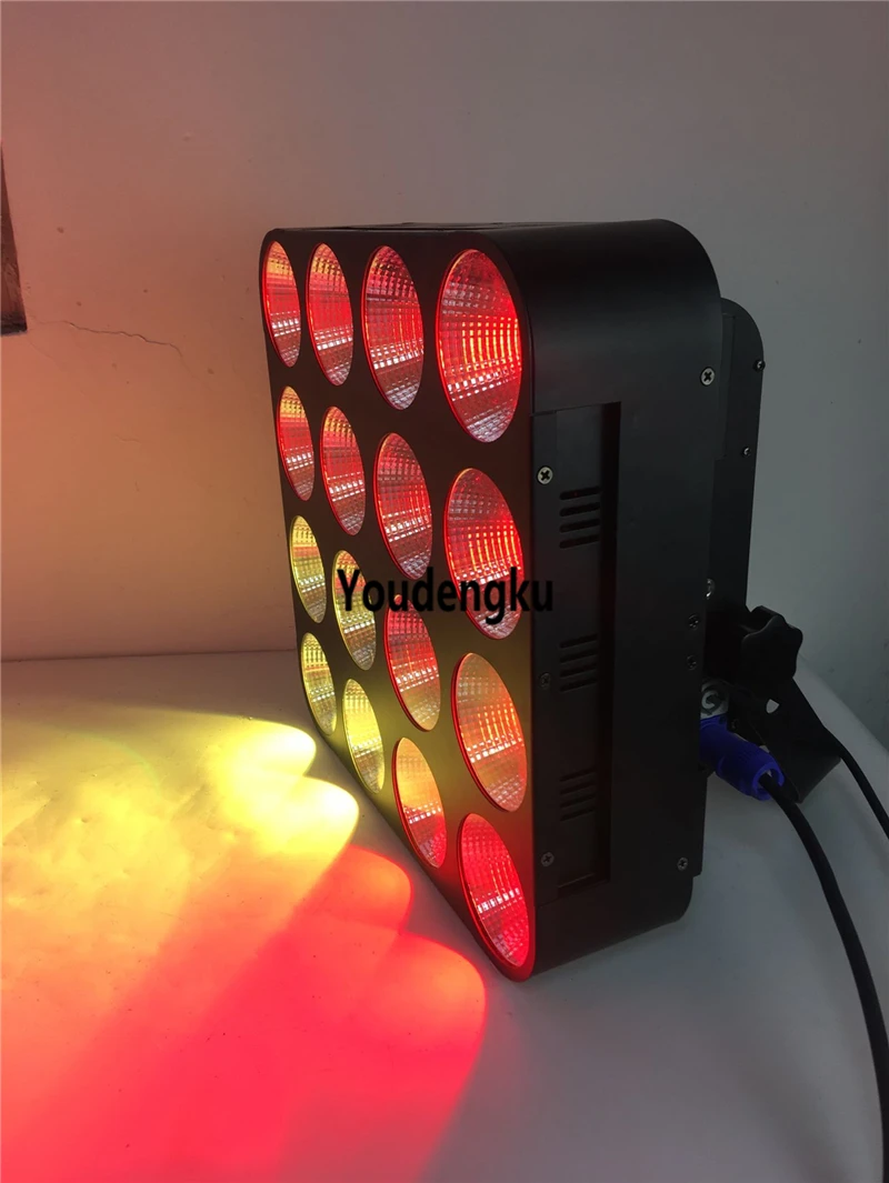 2 pieces 16x30w led matrix rgb Cob Blinder Light 16 Heads 30W LED Matrix LED Blinder Light For Stage Club Party Lighting