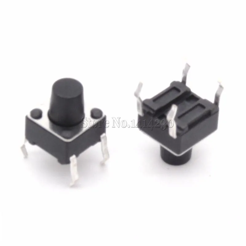 100Pcs Goede Kwaliteit 6X6X7Mm 6*6*7Mm Tact Switch