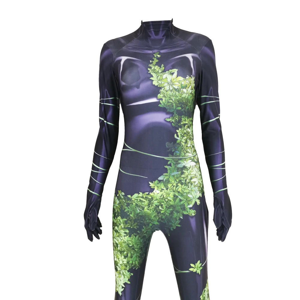 Poison Ivy Plantgirl Cosplay Costume 3D Printing Zentai Bodysuit Spandex Superhero Halloween Jumpsuits