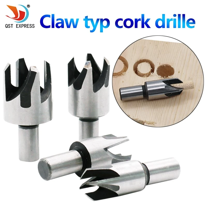 4 x Wood Plug Hole Cutter Cutting Dowel Maker Worktop Kitchen Shank Tools Tap carpenter Wood Working Model Maker Tools Carpentry