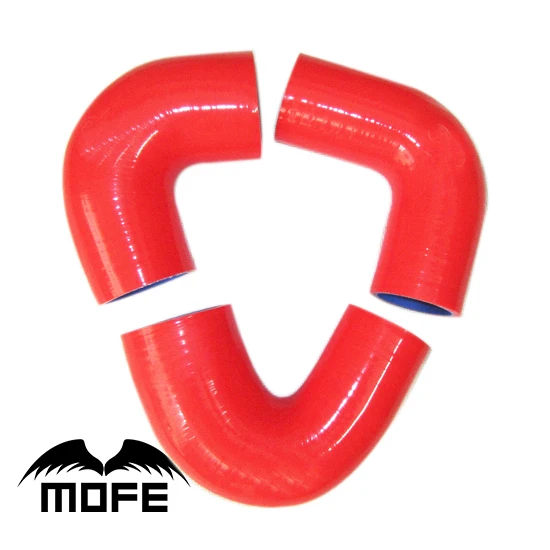 

mofe Original Logo 4 Plys Silicone Turbo Hose Kit For Saab 9000 88-00 Blue Red