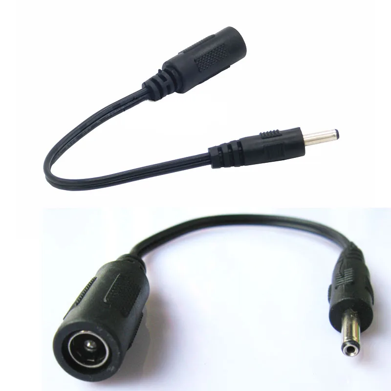 4pcs DC Extension Cable Conversion Plug 3.5*1.35mm Male to 5.5*2.1mm Female Socket DC Power Adapter Connector Cord