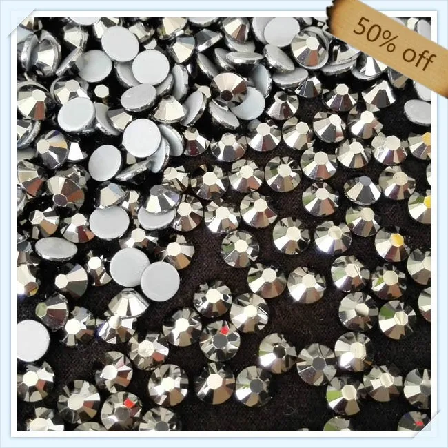 6A newly high quality rhinestone hotfix supplier ,ss16 ss20 ss30 crystal hot fix jet hematite   for dancing wearing clothing