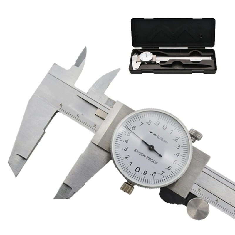 Stainless steel anti-vibration double precision vernier caliper 0-150mm/0.02mm digital display vernier caliper tool