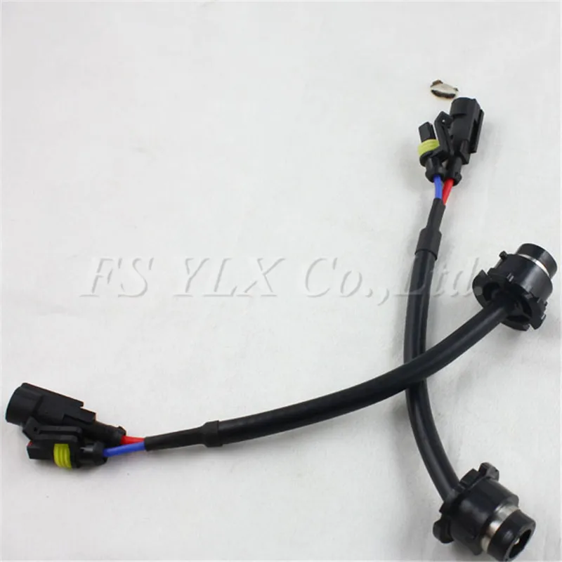 FSYLX 2PCS D2 D2S D2R D2C HID Wiring Harness AMP adapter Converter Wire Plug Cable Connectors/ base/ adaptors/ socket