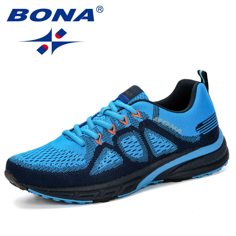 BONA-Zapatillas deportivas de malla para hombre y mujer, zapatos deportivos de zapatillas de entrenamiento ligeras, para correr, para exteriores