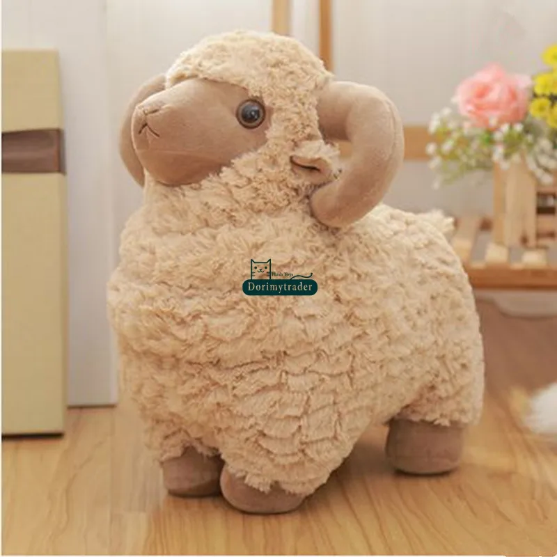 

Dorimytrader Giant Animal Sheep Toy Stuffed Soft Plush Cute Goat Doll 3 Colors Nice Baby Gift Free Shipping 24inch 60cm DY60924