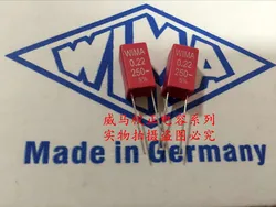 2020 hot sale 10pcs/20pcs German capacitor WIMA MKP2 250V 0.22UF 250V 224 220n P: 5mm Audio capacitor free shipping