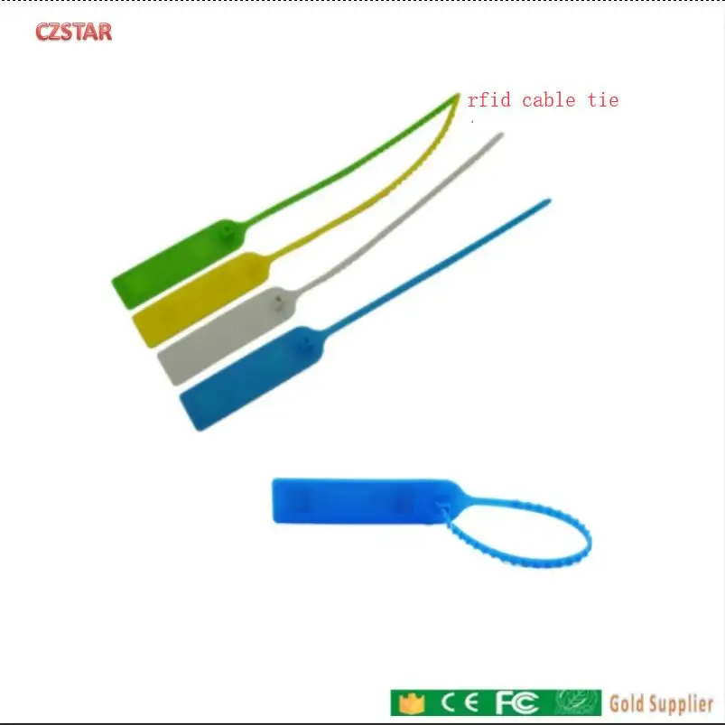 Czstar 30pcs tamper-proof container Self-locking rfid Cable Tie tag long range 840-960mhz Passive Seal Tag UHF RFID lock Tag