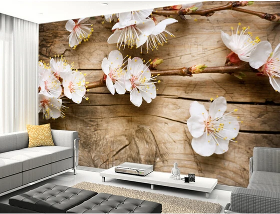 Custom floral wallpaper,Spring Blossom,3D photo for living room bedroom kitchen restaurant background wall waterproof wallpaper