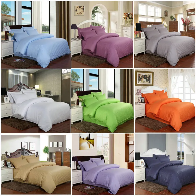 Bedding Set Soft Bedclothes Solid color Pure cotton Duvet Cover Set with Pillowcases 4pcs/3pcs Bed Set Home Fitted sheet