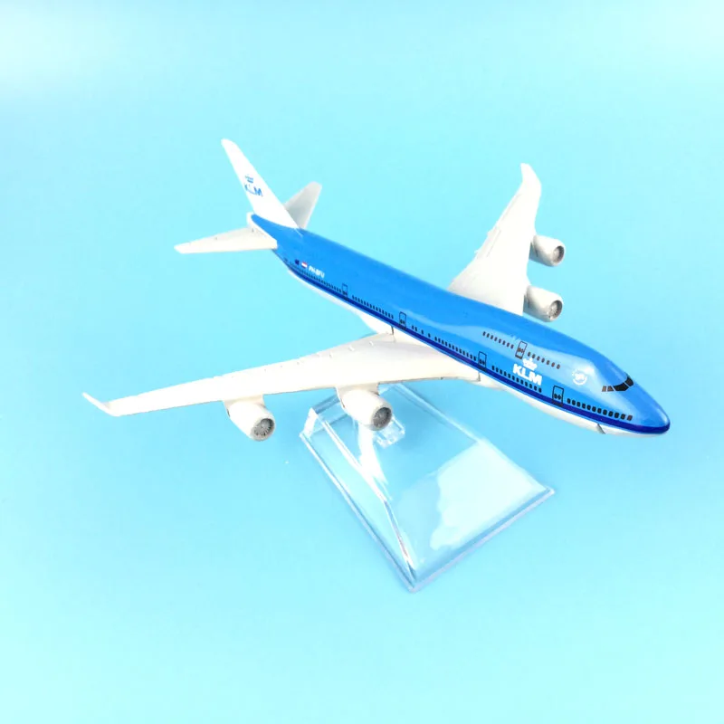 16cm plane model Aeroplane B747 KLM Royal Dutch Airlines aircraft B747 Kids Toys New Year/Birthday/Collections Gifts