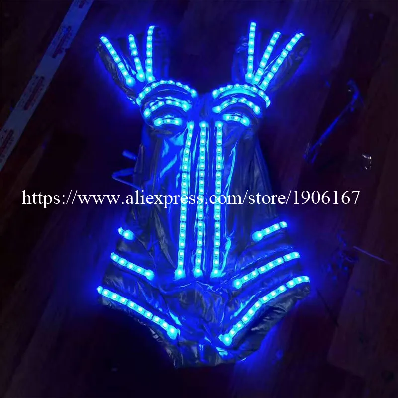 

Colorful Led Luminous Sexy Lady DS Party Evening Dress Flashing Light Up Ballroom Costume Dance Wear Women LED Singer Clothing