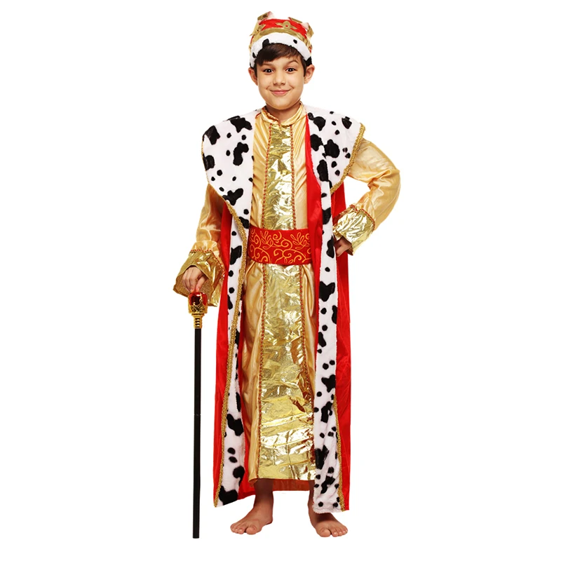 Small Boy Royal King Costume Princes Children Clothing,Costume Party Princes Charming Clothes Greece Aristocratic prince Chief