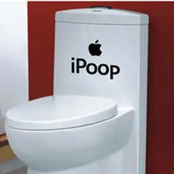 Funny Toilet Seat Stickers DIY Removable Vinyl Wall Art Sticker For Bathroom Toilet Decor
