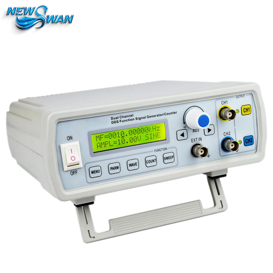 12MHz Digital DDS Dual-channel Function Signal Generator Arbitrary Waveform/Pulse Frequency Meter 12Bits 250MSa/s Sine Wave