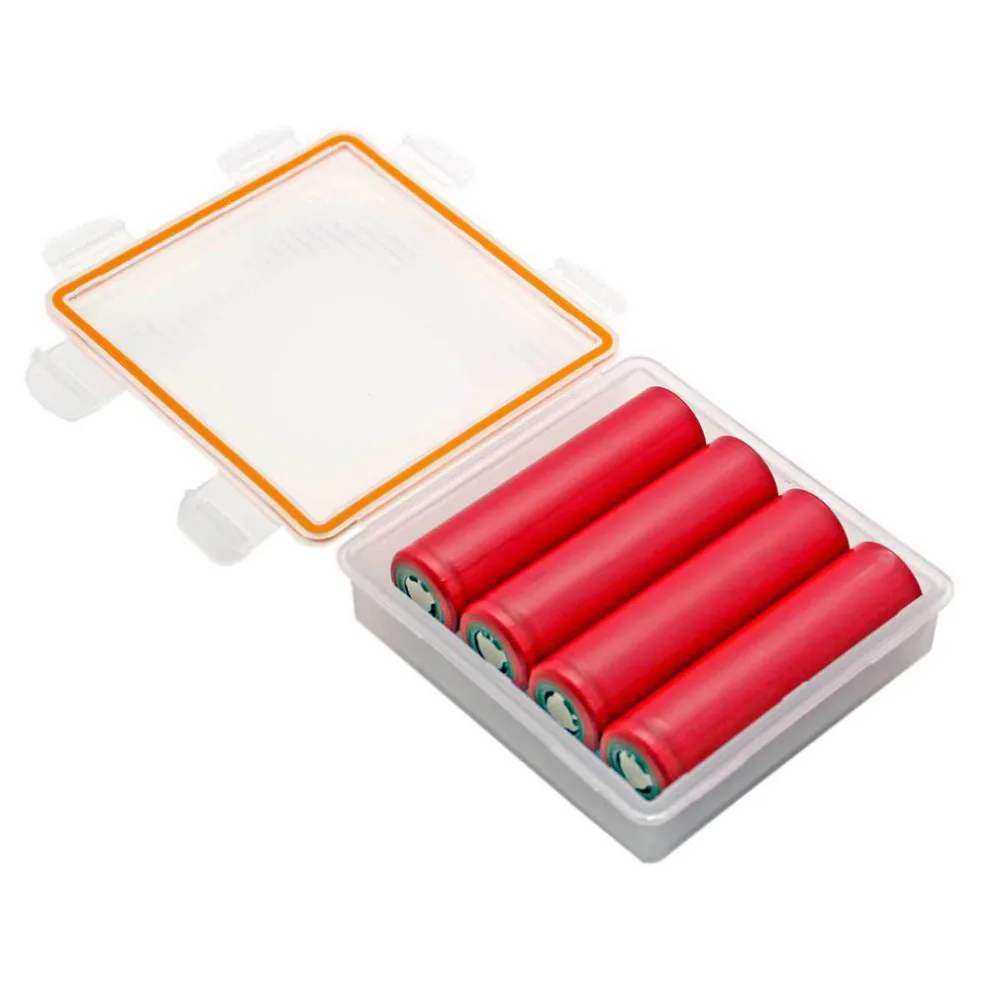 Soshine Hard Plastic Case Holder Storage Box for 4x 18650 Batteries Battery Box Container Organizer Box Case Holder