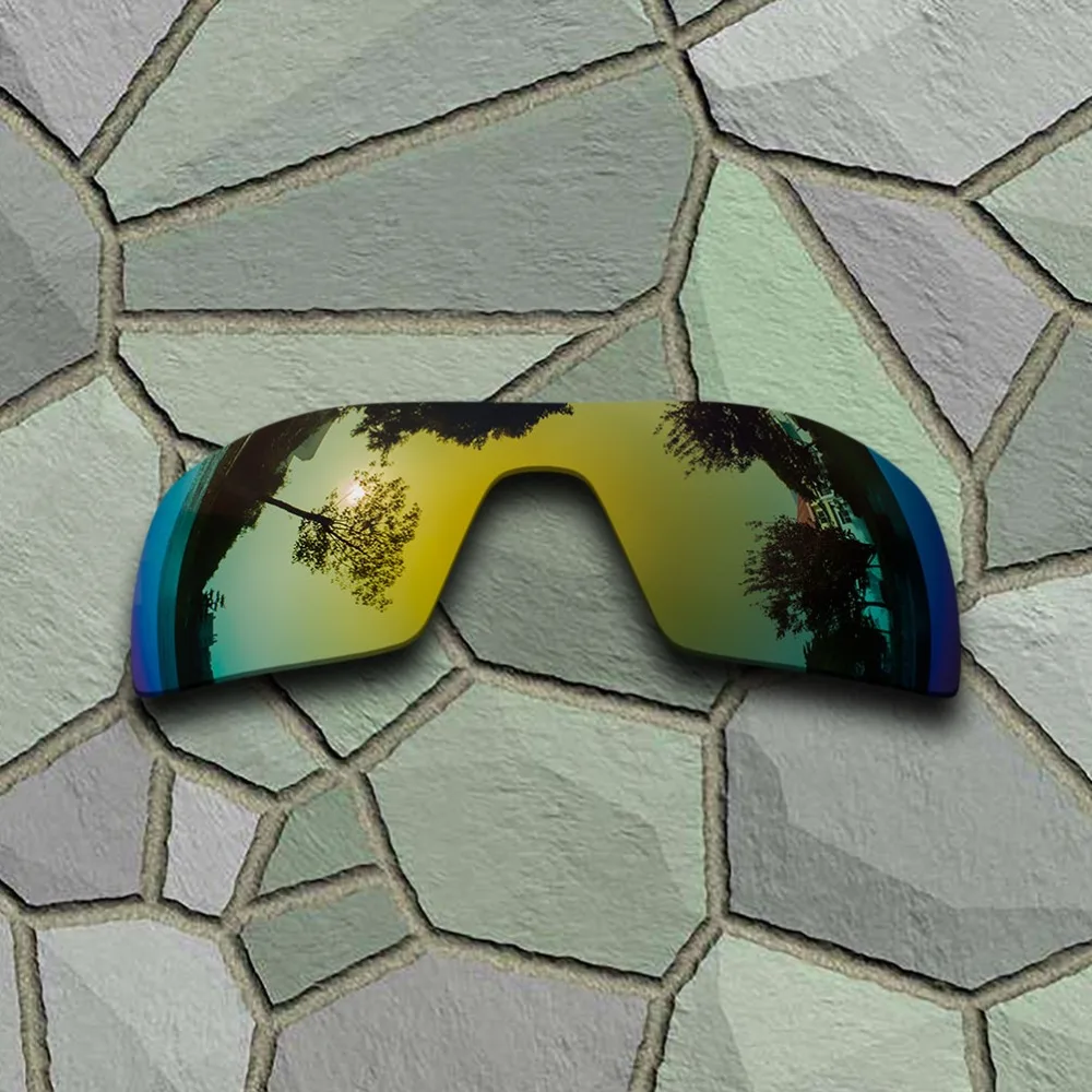 Yellow Golden&Violet Blue Sunglasses Polarized Replacement Lenses for Oakley Oil Rig