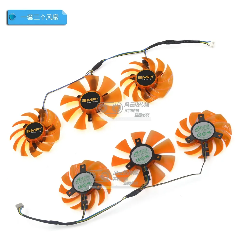 New Original for ZOTAC GTX770 GTX780 AMP Graphics card cooling fan GA81S2U GA91S2H Only Fans