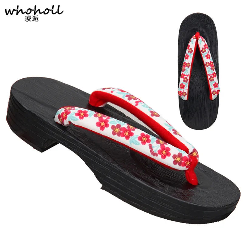 Großhandel traditionelle japanische Geta Clogs Sommers andalen Frauen Flip Flops für weibliche Paulo wnia Holzschuhe Cosplay Kostüme Schuhe