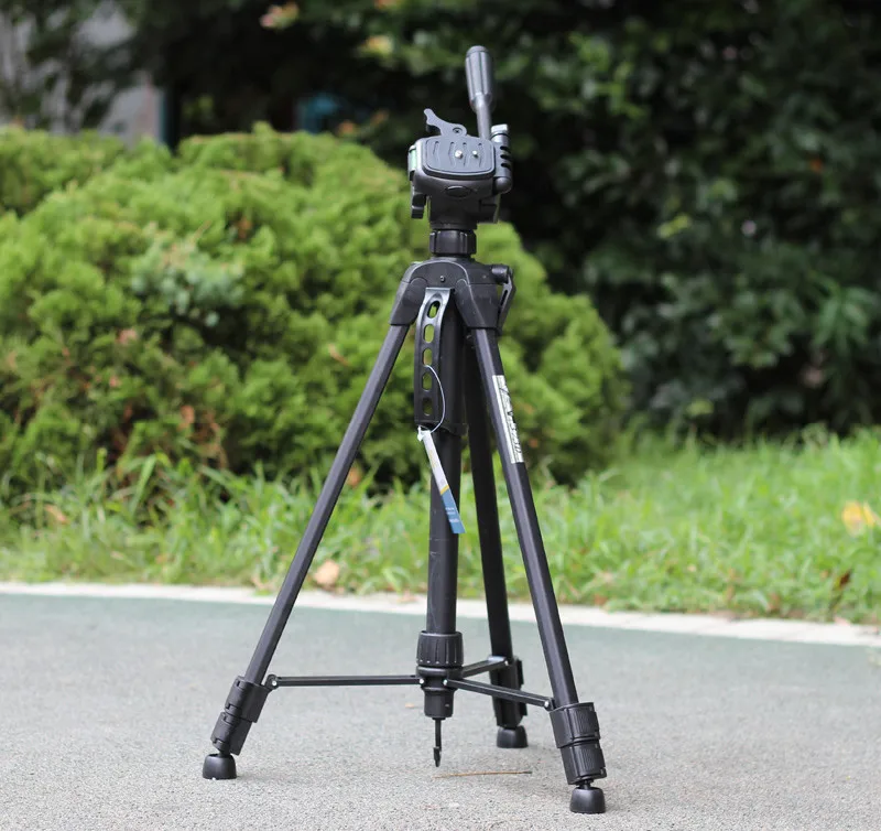 Photography Pro FANCIER weifeng WT 3730 Camera VCR DV telescope Tripod Stand with 3 way Pan head + bag + phone Clip Holder