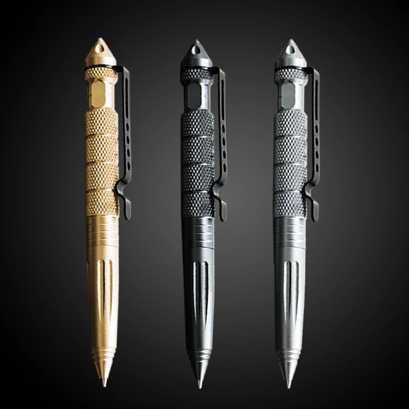 1/8Pcs Multifunctional Pen Tactical Tungsten Steel Rotating Unisex Pens Window Metal Ballpoint Pen Defense Multifunctional Pens