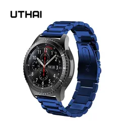 UTHAI S07 Strap for Samsung gear S2/S3 20mm 22mm watch band  Stainless steel watchband