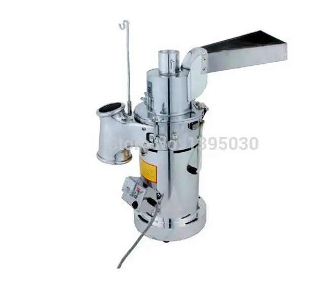 DF-20 Automatic Table-type Continuous Feeding Herb Hammer Grinder Pulverizer / herbs grinding machine 20kg/hour 110/220V