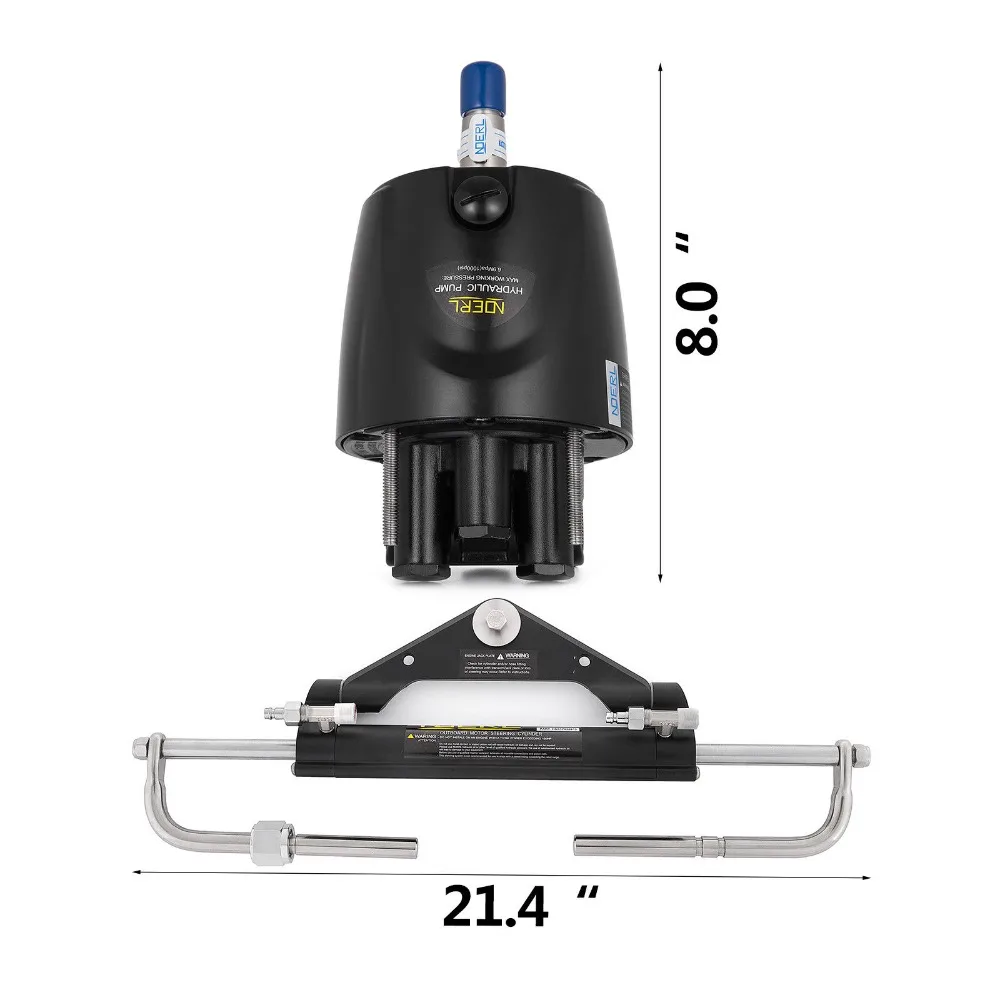 Boat Hydraulic Outboard Steering System Kit 150HP Teleflex Marine Cylinder