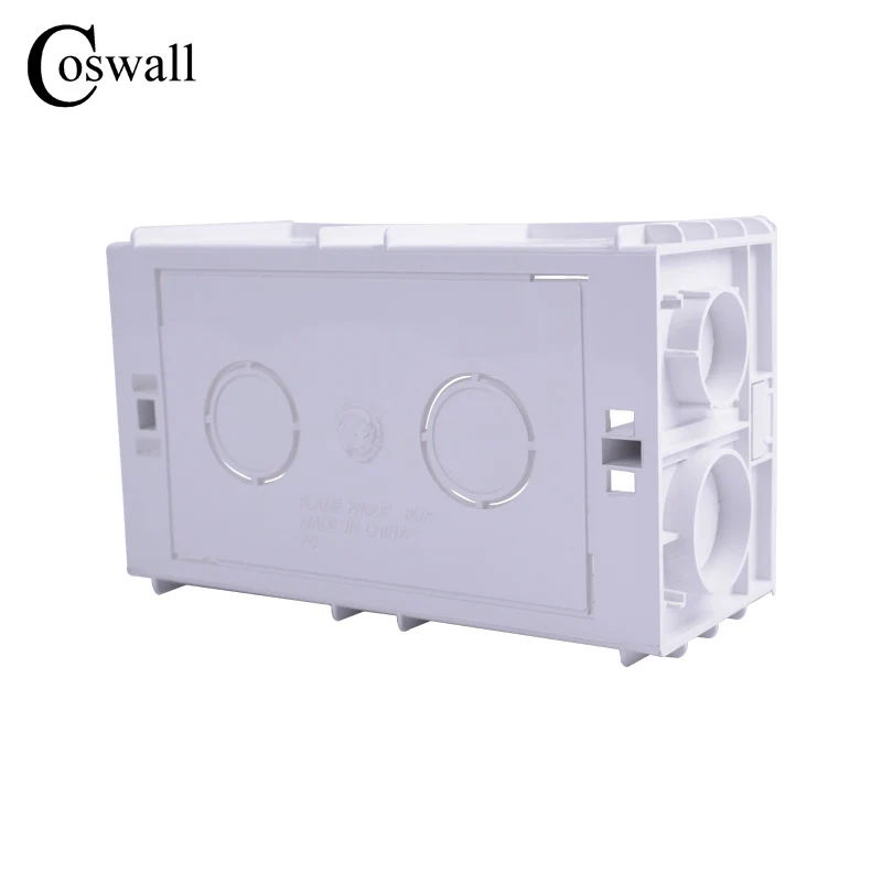 Coswall Thicken Deepen 56mm Depth High Strength Wall Internal Mounting Box For 146mm*86mm Size Wall Switch or Socket