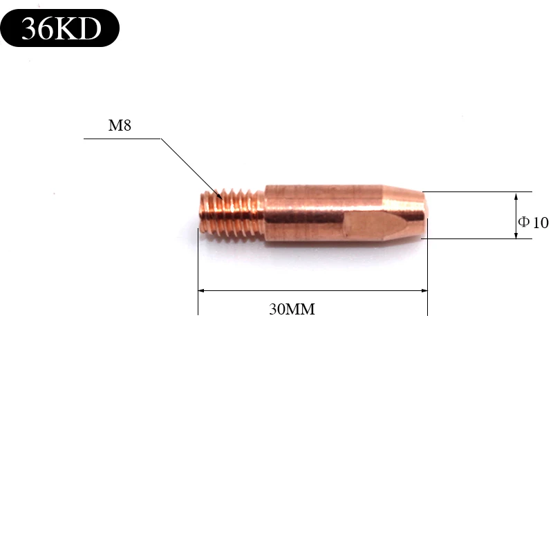 10 шт., аксессуары для электрической головки, расходные материалы, электронаконечник для сварочного аппарата MIG MAG 36 кд