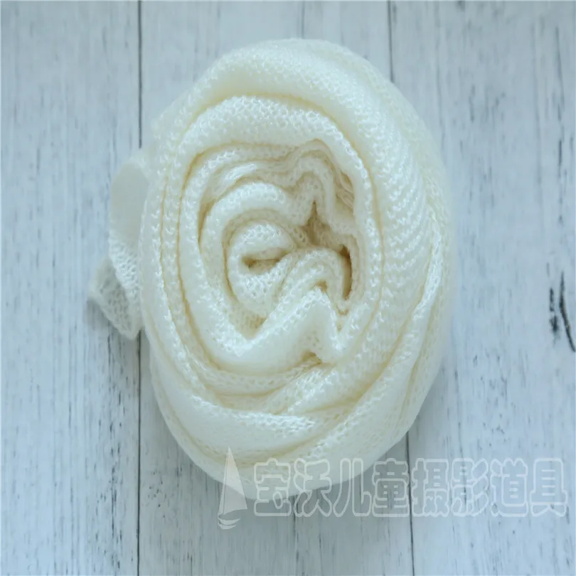 

Top Selling Handmade Crochet Baby Mohair Wraps Newborn Swaddle Blanket Knit Stretch Wrap Baby Sweater Layer Baby Photo Props