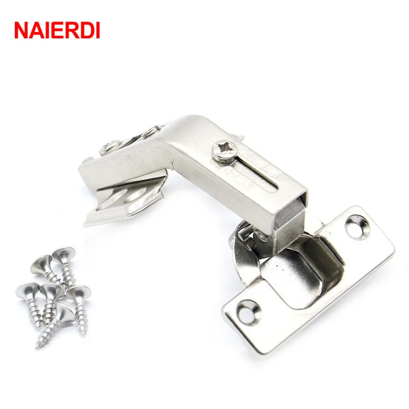 NAIERDI 135 Degree Corner Fold Cabinet Door Hinges 135 Angle Hinge Furniture Hardware For Home Kitchen Bathroom Cupboard