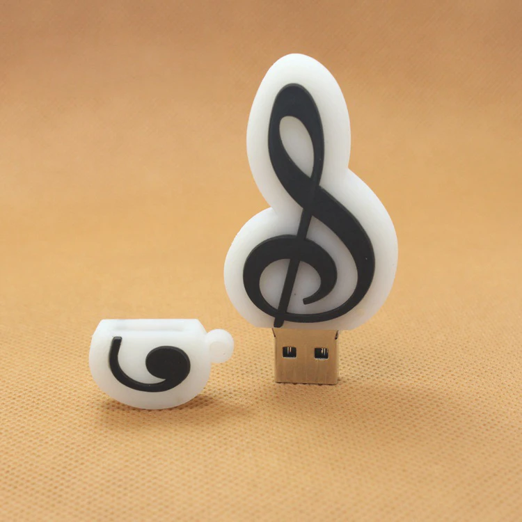 pen drive Piano Shape USB Flash Drive 4g 8g 16g 32g 64gb Usb disk USB 2.0 music notes pendrive Memory Stick U Disk Gift