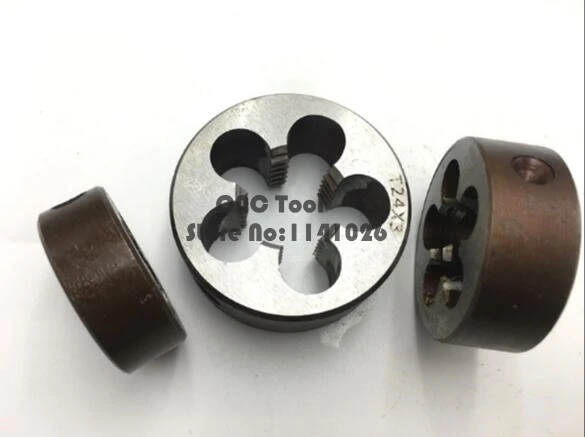 1PCS TR8 TR10 TR12 TR14 TR16 TR20 TR22 TR24 Die 2/3/4,Right/Left hand T=TR trapezoidal round die T die,Threading Lathe Tools