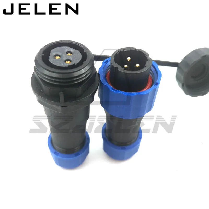 SD16 Waterproof Connector 3pin plug and socket IP68,Waterproof connector adapter cable industrial wire connector plug socket