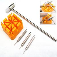 HOT Watch Band Bracelet Link Repair Remover Tool Hammer Punch Pins Strap Holder Kit Meters of the Meter Repair Accessories Tools