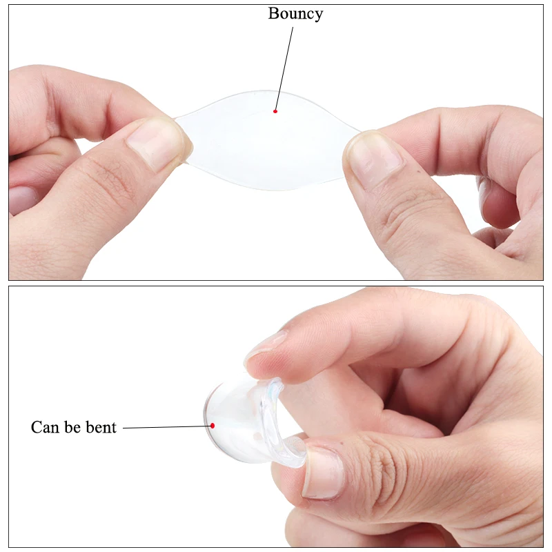 Reusable Eyelash Stand Thicker Silicone Pad Transparent Lash Bracket Planting Graft Eyelashes Extension Round Style Holder Tool