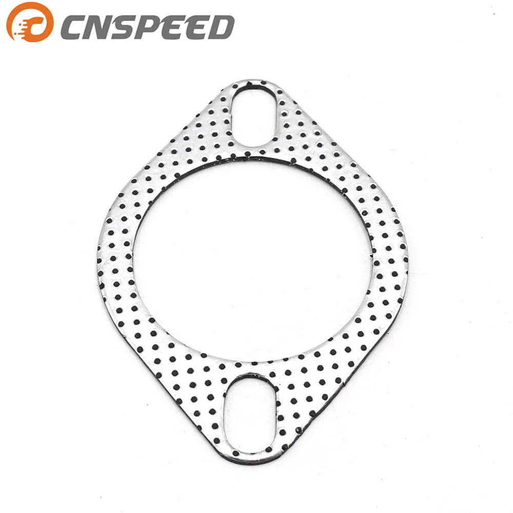 CNSPEED Aluminum 2.5 inch 63mm Car Engine Exhaust Gasket Downpipe Flange Universal Exhaust Pipe Gasket 5pcs/Lot